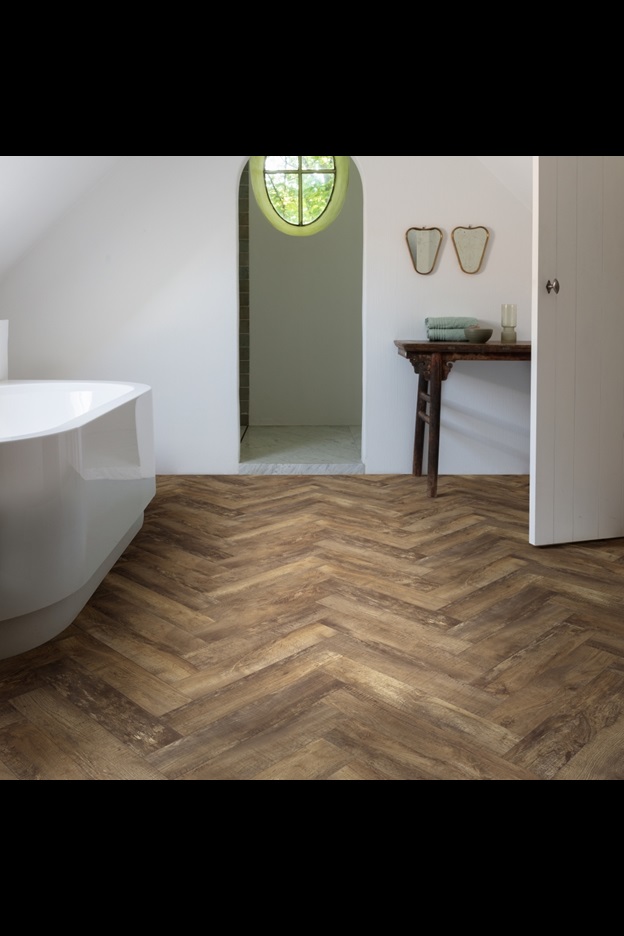  Interior Pictures of Brown Country Oak 54875 from the Moduleo LayRed Herringbone collection | Moduleo
